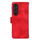 For Samsung Galaxy Z Fold4 5G Dream 9-Card Zipper Wallet RFID Leather Phone Case with Lanyard(Red) - 3