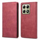 For Xiaomi 14T Business Solid Color Magnetic RFID Leather Phone Case(Red) - 1