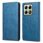 For Xiaomi 14T Business Solid Color Magnetic RFID Leather Phone Case(Blue) - 1