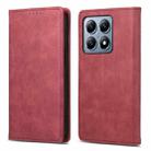 For Xiaomi 14T Pro Business Solid Color Magnetic RFID Leather Phone Case(Red) - 1