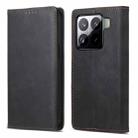 For Xiaomi 15 Business Solid Color Magnetic RFID Leather Phone Case(Black) - 1