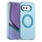 For Google Pixel 9a Candy Magsafe PC Hybrid TPU Phone Case(Blue) - 1