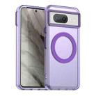 For Google Pixel 8 Candy Magsafe PC Hybrid TPU Phone Case(Purple) - 1