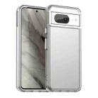 For Google Pixel 8 Candy PC Hybrid TPU Shockproof Phone Case(White) - 1