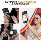 For iPhone 15 Pro Max Silicone Suction Cup MagSafe Phone Case with Screen Film(Black) - 2
