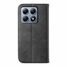 For Xiaomi 14T Pro Cubic Grid Calf Texture Magnetic Leather Phone Case(Black) - 3