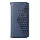 For Xiaomi 15 Cubic Grid Calf Texture Magnetic Leather Phone Case(Blue) - 2