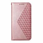For Xiaomi 15 Cubic Grid Calf Texture Magnetic Leather Phone Case(Rose Gold) - 2