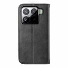 For Xiaomi 15 Pro Cubic Grid Calf Texture Magnetic Leather Phone Case(Black) - 3