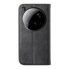 For Xiaomi 15 Ultra Cubic Grid Calf Texture Magnetic Leather Phone Case(Black) - 3