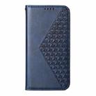 For Xiaomi Poco X7 Pro / Redmi Turbo 4 Cubic Grid Calf Texture Magnetic Leather Phone Case(Blue) - 2