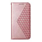 For Xiaomi Poco X7 Pro / Redmi Turbo 4 Cubic Grid Calf Texture Magnetic Leather Phone Case(Rose Gold) - 2