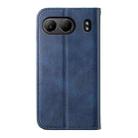 For OnePlus Nord 4 5G Cubic Grid Calf Texture Magnetic Leather Phone Case(Blue) - 3