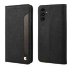 For Samsung Galaxy A16 / A26 5G Skin Feel Splicing Leather Phone Case(Black) - 1