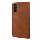 For Samsung Galaxy A36 / 56 5G Skin Feel Splicing Leather Phone Case(Brown) - 3