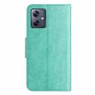 For Samsung Galaxy A06 4G Butterfly Flower Pattern Flip Leather Phone Case(Green) - 3