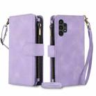 For Samsung Galaxy A13 4G / 5G Dream 9-Card Zipper Wallet RFID Leather Phone Case with Lanyard(Purple) - 1