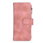 For Samsung Galaxy A34 5G Dream 9-Card Zipper Wallet RFID Leather Phone Case with Lanyard(Rose Gold) - 2