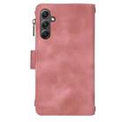 For Samsung Galaxy A34 5G Dream 9-Card Zipper Wallet RFID Leather Phone Case with Lanyard(Rose Gold) - 3