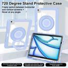 For iPad Air 11 2025 / 2024 / 10.9 2022 Crystal Armor PC Hybrid TPU Tablet Case with Pen Slot(Blue) - 3