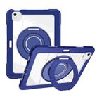 For iPad Air 11 2025 / 2024 / 10.9 2022 Crystal Armor PC Hybrid TPU Tablet Case with Pen Slot(Dark Blue) - 1