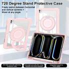 For iPad Pro 11 2024 Crystal Armor PC Hybrid TPU Tablet Case with Pen Slot(Pink) - 3