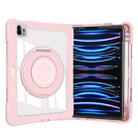 For iPad Pro 11 2022 / Air 10.9 2022 Crystal Armor PC Hybrid TPU Tablet Case with Pen Slot(Pink) - 2