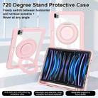 For iPad Pro 11 2022 / Air 10.9 2022 Crystal Armor PC Hybrid TPU Tablet Case with Pen Slot(Pink) - 3