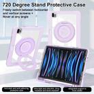 For iPad Pro 11 2022 / Air 10.9 2022 Crystal Armor PC Hybrid TPU Tablet Case with Pen Slot(Purple) - 3