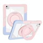 For iPad Air 13 2025 / 2024 Crystal Armor PC Hybrid TPU Tablet Case with Pen Slot(Blue Pink) - 1