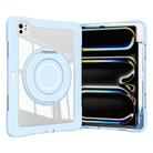 For iPad Pro 13 2024 Crystal Armor PC Hybrid TPU Tablet Case with Pen Slot(Blue) - 2