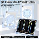 For iPad Pro 13 2024 Crystal Armor PC Hybrid TPU Tablet Case with Pen Slot(Blue) - 3