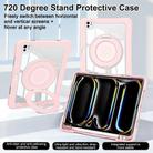 For iPad Pro 13 2024 Crystal Armor PC Hybrid TPU Tablet Case with Pen Slot(Pink) - 3