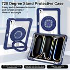 For iPad Pro 13 2024 Crystal Armor PC Hybrid TPU Tablet Case with Pen Slot(Dark Blue) - 3