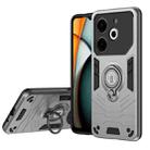 For Tecno Pova 6 Neo 4G Camshield Ring Holder Phone Case(Grey) - 1