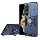 For Tecno Camon 40 Pro 4G Camshield Ring Holder Phone Case(Royal Blue) - 1