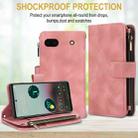 For Google Pixel 6 Dream 9-Card Zipper Wallet RFID Leather Phone Case with Lanyard(Rose Gold) - 2