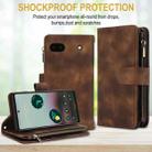 For Google Pixel 6 Dream 9-Card Zipper Wallet RFID Leather Phone Case with Lanyard(Brown) - 2