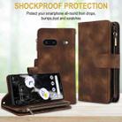 For Google Pixel 7 Dream 9-Card Zipper Wallet RFID Leather Phone Case with Lanyard(Brown) - 2