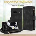 For Google Pixel 7 Dream 9-Card Zipper Wallet RFID Leather Phone Case with Lanyard(Black) - 2