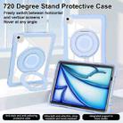 For iPad Air 11 2024 / Air 10.9 2022 Crystal Armor PC Hybrid TPU Tablet Case(Blue) - 3