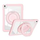 For iPad Air 11 2025 / 2024 / 10.9 2022 Crystal Armor PC Hybrid TPU Tablet Case(Pink) - 1