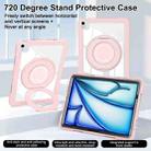 For iPad Air 11 2025 / 2024 / 10.9 2022 Crystal Armor PC Hybrid TPU Tablet Case(Pink) - 3