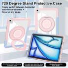 For iPad Air 11 2025 / 2024 / 10.9 2022 Crystal Armor PC Hybrid TPU Tablet Case(Blue Pink) - 3
