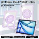 For iPad Air 11 2025 / 2024 / 10.9 2022 Crystal Armor PC Hybrid TPU Tablet Case(Purple) - 3