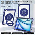 For iPad Air 11 2025 / 2024 / 10.9 2022 Crystal Armor PC Hybrid TPU Tablet Case(Dark Blue) - 3