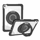 For iPad Air 11 2025 / 2024 / 10.9 2022 Crystal Armor PC Hybrid TPU Tablet Case(Black) - 1
