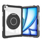 For iPad Air 11 2025 / 2024 / 10.9 2022 Crystal Armor PC Hybrid TPU Tablet Case(Black) - 2