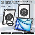 For iPad Air 11 2025 / 2024 / 10.9 2022 Crystal Armor PC Hybrid TPU Tablet Case(Black) - 3