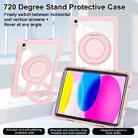 For iPad 10th Gen 10.9 2022 Crystal Armor PC Hybrid TPU Tablet Case(Pink) - 3